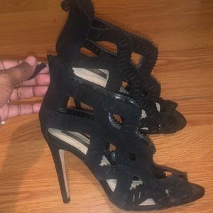 Black ZARA suede sandals! Size 38